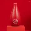 Вазы китайская красная керамическая ваза мандарин утка свадьба праздничное украшение цветочное устройство домашнее оборудование для дома декор