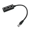 2024 RJ45 Ethernet Splitter Cable 1 Male to 3 Female Ethernet Splitter for Cat5 Cat6Ethernet Socket Connector Adapter for Ethernet Splitter