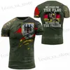 T-shirts masculins T-shirt de camouflage allemand pour hommes vêtements tops 3d camo t-shirt imprimé sport surdimensionné court slve rond cou t-shirts t240419