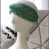 Baumwollgestrickes Stirnband für Frauen Designer Girls Pink Grüne Blumen bedruckte Turban Sport Yoga Haarbänder Retro Headwraps Kopfschal Geschenk