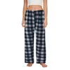 Dames broek dames werken lange dames plaid casual home dames katoen katoen