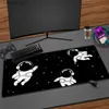 Mouse Pads Wrist Rests Space HD Print Thickened Mouse Pad Black And White Cute Cartoon Desk Mat Pc Gamer 900x400mm Gaming Mousepad Keyboard Table Mat Y240419