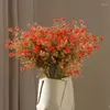 Decorative Flowers Artificial Autumn Eucalyptus Simulated 7 Heads Home Table Decoration Fake Plants Wedding Party Decor