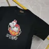 S24 Yeni Yüksek Kaliteli Ev Fushen Damo Daohe Mask Basılı Yuvarlak Boyun Kısa T-Shirt Çift Yarım Kollu Top 560450