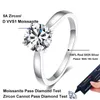 Wedding Rings Neetim 2ct Moissanite verlovingsring voor vrouwen S925 Sterling Silver met goud vergulde lab diamantbelofte trouwband sieraden 240419