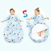 Slaapzak voor kinderen 25tog baby winter dik afneembare mouwen antikick deken deken baby quilt slaapkleding 240415