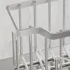 Armazenamento de cozinha Pia de aço inoxidável rack de rack auto-adesivo Organizador da cesta de manuseio de sabonete de sabo