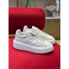 Ding Version H Thick Sole Biscuit Shoes with Genuine Leather for Men Women, Height Increasing Sponge Cake Small White Shoes, New Comfortable and Casual