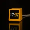 Reloj de estación de pronóstico meteorológico de WiFi de mini tamaño inteligente para la decoración de escritorio de juegos.DIY LIND GIF Animaciones y álbum electrónico 240416