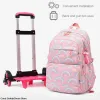 Taschen Rolling School Taschen für Mädchen Rucksack Kinder wasserdichte Schul -Rucksäcke mit Rädern Mittelschule Trolley Lage Rack Pack