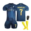 Al-Nassr 2324 FC Away Nr. 7 Ronaldo Nr. 10 MANE-Fußballanzug