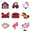 Аксессуары для обуви Hybkuaji Custom Farm Animals Fish C Roc Charms Оптовые обувь доставка Dhl7n