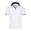 Mens fashionabla kortärmade randiga tryckta Poloshan Casual Polo Shirt Summer Casual T-Shirt S-4XL 240412