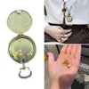 Nyckelringar utsökta fickklocka hänge med minidärer Set Portable Keychain Decoration Retro Keyring Ornament