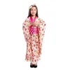 Etniska klädflickor asiatiska prinsessa japanska sakura geisha barn ceremoniella etniska kimono nationella halloween kostym D240419