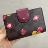 torebka w kształcie serca unisex projektanta portfele torba sprzęgła z wieloma stylami portfel moda moda dziewczyna wiśniowa worka klasyczny posiadacz karty 240115
