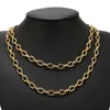 Pendant Necklaces 1 Meter Stainless Steel 6.5mm Gold Plated O Link Chain Handmade DIY Men Women Necklace Chains for Making Jewelry Supplies 240419