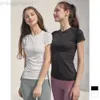 Desginer Alooo Yoga Top Shirt Short Woman New Womens Spring/Summer Short Tシャツアスレチックウェアランニングハーフスリーブクイック乾燥フィットネススーツスリムフィット