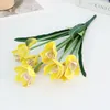 Fiori decorativi pianta artificiale Simulazione non fading simulazione decorazione di cymbidium Fallo finto attraente