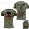 T-shirts masculins T-shirt de camouflage allemand pour hommes vêtements tops 3d camo t-shirt imprimé sport surdimensionné court slve rond cou t-shirts t240419