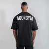 Rozgężnia luźna koszulka letnia kulturystyka fitness bawełniany hip-hop T-koszulka dla mężczyzn TEE GYM MĘŻCZYZNA TEES TOISS 240416
