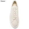 Casual Shoes Yomior High Quality Men Fashion Autumn Comfortable Genuine Leather Formal Flats White Loafers Sneakers