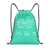 Shopping Bags Bromptons Bike Drawstring Backpack Sports Gym Bag For Men Women Training Sackpack