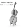 Puzzle 3d strumenti musicali fai -da -te 3D Modello metallica puzzle bass violino elettrico bass ghitar Grand Piano Assembla Assembla giocattoli puzzle per adulti 240419