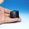 Decorative Figurines Natural Big Black Tourmaline Ore Mineral Specimens Household Khan Steam Room Crystal Original Stone