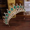 Clips de cheveux Crystal Wedding Diadem Rimestone Baroque Party Crown Princess Quinceanera Tiaras for Women Bridal Accessoires