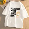 Erkek Tişörtler Erkek Tişört T-Shirt Büyük Boy Nefes Üstü Y2K Üstler Pamuk Giyim Gevşek Sokak Giyim Kısa Sle Sle Harajuku Tee Kpop T Shirt Yeni J240419