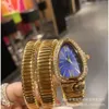 디자이너 여성 시계 B Lady B Luxury Women Fashion Serpenti Seduttori Wristwatch 디자이너 시계 다이아몬드 인레이 형태로 형성된 뱀파이어 Q561