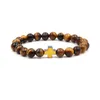 Pärlstav jln matt tiger eye onyx hematit cross armband ädelsten kraftpärlor sträcka för man kvinna droppleverans smycken armband otvzl