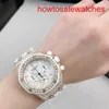 Women AP Watch Watch Royal Oak Offshore Series 37 mm Automatyczna mechaniczna gumowa moda swobodna unisex luksusowe zegarki 26092ok.zz.d010ca.01 Srebrny biały