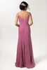 Robes de fête Robe de soirée élégante 2024 Purple O-Neck A-Line Backless Prom Verte Classic Classic Mariffon Spaghetti Strap Vestidos de Fiesta D10147