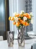 Vases Nordic Electroplate Silver Art Vase Decoration Salon Room Bureau des fleurs ACCESSOIRES