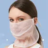 Scarves Neck Protection For Women Sun UV Lace Summer Anti-uv Face Cover Scarf Sunscreen Mask Veil