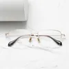 النظارات البصرية للرجال للنساء مصمم رجعية 2105 نظارات الأزياء نصف إطار مرونة تفصيلية مرونة مربع لوحة مضادة لضوء اللوحة مع صندوق