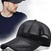 Ball Caps Summer Mesh Breathable Baseball Cap For Men Quick Dry Fishing Hiking Visor Hat Adjustable Outdoor Sport Running Hip Hop Cap