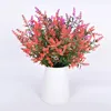 Dekorative Blumen 12 Stück künstliche Blume gefälschte Pflanzen Bouquet Keine verblenden Pflanzen Weihnachten Home Hochzeitspfografie Requisiten Sonnenuntergang