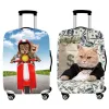 Accessories Suitcase Elastic Case Cover 3D Cat Luggage Protection Covers 1832Inch Baggage Trolley Trunk Dustproof Cover Travel Accessories