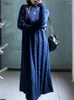 Vestidos casuais Autumn Winter Dress Long Corean Solid Color Meio High Neck Midi Knit Moda A-Line All-Match Chic Vestidos 2024