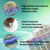 3006001200 pcs Security Seal Tamper Proof Stickers Holographic Warranty Void Laser Label with Serial Number Adhesive labels 240418