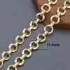 Pendant Necklaces GUFEATHER C170diy chainpass REACHnickel free18k gold platedcopper metalcharmsdiy bracelet necklacejewelry making1m/lot 240419