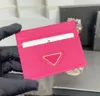Designer Women Card Holder Mini Wallet Leather Men Moeda Pouch Mulheres Purse Small Colors com caixa