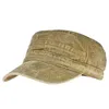 Ball Caps Coton Chapeau pour femmes Men A réglable Capeur plat Unisexe Baseball Solid Casqueur Classic Vintage Vintage Travel Sport Military Cadet Hat