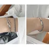 Link Bracelets S925 Sterling Silver Cool Vintage Chain Pendant Men And Women With Accessories