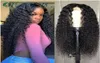 Perruques synthétiques pour les femmes noires longues cheveux noirs bouclés pour usage quotidien de perruque bon marché en dentelle synthétique perruque 2434731