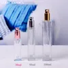 Butelki do przechowywania 30 ml kwadratowy przezroczysty szklany butelka perfum Wysokiej jakości sprayer Blotling 132pcs/partia