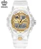 SMAEL 8023 Men Watches Sports Top Analog Digital Time Dual Time Display Os relógios de pulso impermeabilizados Man039s Clock8650931